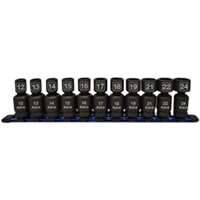 11pc 1/2" Drive Nano Pinless Universal Impact Sockets – Metric