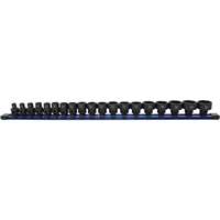 19pc 3/8" Drive Low Profile Nano Impact Socket 6-24mm - No Skips