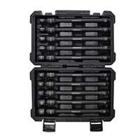 10pc 3/8 Drive Pinless Universal Torque-Saver Impact Extension Socket Set - Metric