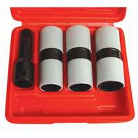 3 pc. 1/2" Drive Thin Wall Flip Impact Socket Set with Protective Sleeve