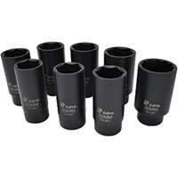 6 Point Axle Nut Socket Set 8 Pieces