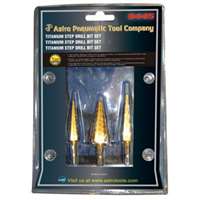 (AST-9445) Titanium Step Drill Bit Set