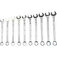 10 Pc. 12-Point SAE Jumbo Raised Panel Combination Wrench Set