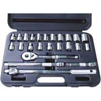 24 Pc. 1/2” Dr. 6-Point SAE/Metric Socket Set