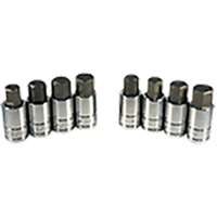 (ATD-13788) 8 Pc. Large Size SAE/Metric Hex Bit Socket Set