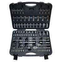 106 pc. SAE/Metric 1/4” & 3/8” Dr. Socket Tray
