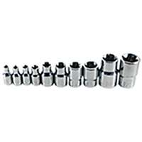 (ATD-178) 1/4”, 3/8” and 1/2” Dr. Star Socket Set, 10 pc.