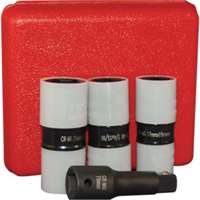 (ATD-4354) 4 Pc. 1/2" Drive Protective Wheel Nut Flip Impact Socket Set