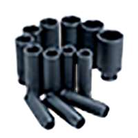 (ATD-4401) 13 Pc. 1/2" Drive 6 Point SAE Deep Impact Socket Set
