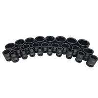 (ATD-44126) 26-Pc. 1/2" Dr. 6-pt Metric Standard Impact Socket Set