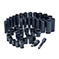 (ATD-4601A) 43 Pc. 3/8" Drive 6 Point SAE and Metric Standard and Deep Impact Socket Set