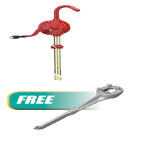 ATD ATD5009K - Hand Rotary Barrel Pump w/FREE Non-Sparking Aluminum Drum Wrench (ATD-5271)