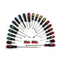22 Pc. Screwdriver with 16 Pc. Bit Set