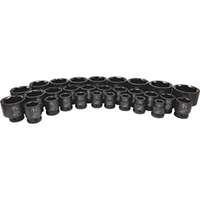 (ATD-63129) 29-Pc. 3/4” Drive 6 Point SAE Impact Socket Set