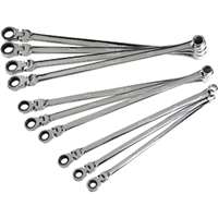 10pc Metric XL Flex Head Spline Ratcheting Box End Wrench Set
