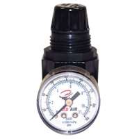 Mini 1/4” NPT Air Regulator with Gauge, 25 SCFM
