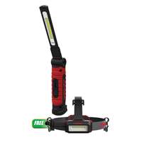 Rechargeable Folding Thin Light w/FREE LED Rechargeable Headlamp