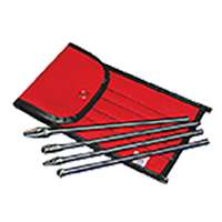 4 Pc. 1/4" x 6"  Double Cut  Carbide Burr Set