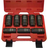(ATD-8628) 8 Pc. 12 Point Axle/Spindle Nut Socket Set