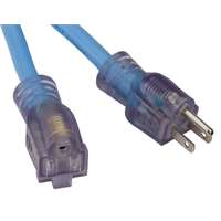 (BAY-SL-997) 50' OSHA NRTL Compliant Cold Weather Extension Cord w/Single Lighted Outlet - 15amp