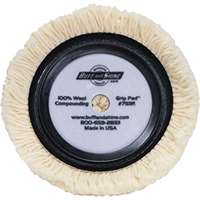 **CASE OF 36** BUFF PAD 7.5IN 1.25IN PILE WOOL GRIP&CTR HOLE(36