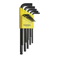 Ball End L-Wrench, Inch, Long,13 pc.