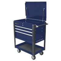 35" Professional 4  Drawer Service Cart  - BLUE 