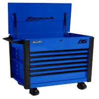 35" 7 DRAWER FLIP-TOP SERVICE CART - BLUE