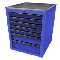 22" RS Pro 7-Drawer Side Cabinet - Blue
