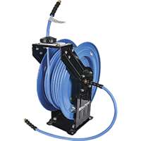 (BLB-BBRDA38100) BluBird Rubber Air Hose Reel Dual Arm Assembly 3/8in x 100ft