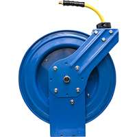(BLB-OSRHD3850) OilShield Rubber 3/8in x 50ft Air Hose Reel Heavy Duty Single Arm Assembly