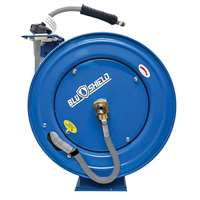 BluShield Polyester Pressure Washer Hose Reel Heavy Duty Single Arm Assembly 1/4in x 50ft