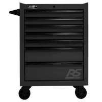 27" RS PRO 7 DWR ROLLER CABINET-BLACK