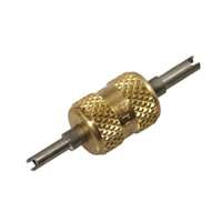 Dual Valve Core Remover & Installer (1/4" SAE Valves & Auto R-134a Valves)