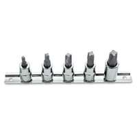 5 Pc. 3/8" Drive MorTorq Bit Socket Set for GM/Chrysler