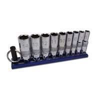 Vim Tools DDM400D - Deep Dual Drive Metric  Chrome Sockets Set,  1/4" Dr. 9pc.