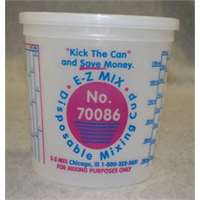 (EMX-70086) 2-1/2-Quart Plastic Mixing Cups, box of 25