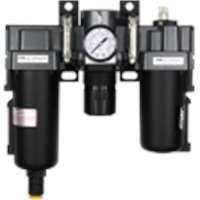 Milton 45FRL40A-02M - EXELAIR FRL Air Filter, Regulator, and Lubricator System - 1/4" NPT - Metal Bowl, Automatic Float