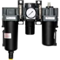 Milton 45FRL40A-04M - EXELAIR FRL Air Filter, Regulator, and Lubricator System - 1/2" NPT - Metal Bowl, Automatic Float
