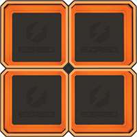 (EZR-EZTRAY-QOR) Expandable Magnetic Parts Quad Tray – Orange