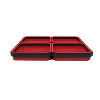 (EZR-EZTRAY-QRD) QUAD Expandable Magnetic Tray, Red