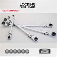 12 x 14mm Extra Long Locking Flex Head Wrench