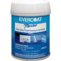 FIBRE-GLASS EVERCOAT FIB-5671 One-Step Finish Gel Kote White Quart