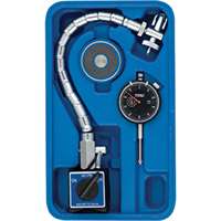 Fowler Chrome Flex Magenetic Base Set with Black Dial Indicator and Mag Back