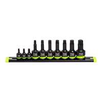 Grip Edge (GET-IST10S)- 10-Piece Impact Star Driver Set, 1/4", 3/8" & 1/2" Drive