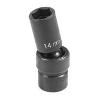 (GRY-1015UMSD) 3/8" Drive x 15mm Semi-Deep Universal Impact Socket