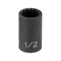 (GRY-1116R) 3/8" Drive x 1/2" 12 Point Standard Impact Socket