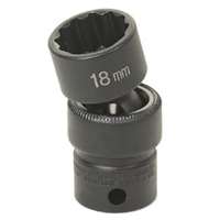 (GRY-1118UM) 3/8" Drive x 18mm 12 Point Standard Universal Socket