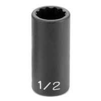 (GRY-1130SD) 3/8" Drive x 15/16" 12 Point Semi-Deep Impact Socket