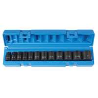 (GRY-1202) 3/8” Dr. 12 Pc. 12 Pt. Standard Length Set
